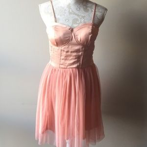 Band of Gypsies Light Pink Tulle Dress, XS, NWT!